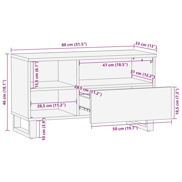 vidaXL TV skrinka – Obrázok 12