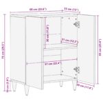 vidaXL Úložné skrine Viacfarebný 60 x 33.4 x 75.1 cm – Obrázok 10