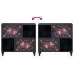 vidaXL Úložné skrine Viacfarebný 80 x 33,5 x 75 cm Masívne mango drevo – Obrázok 10