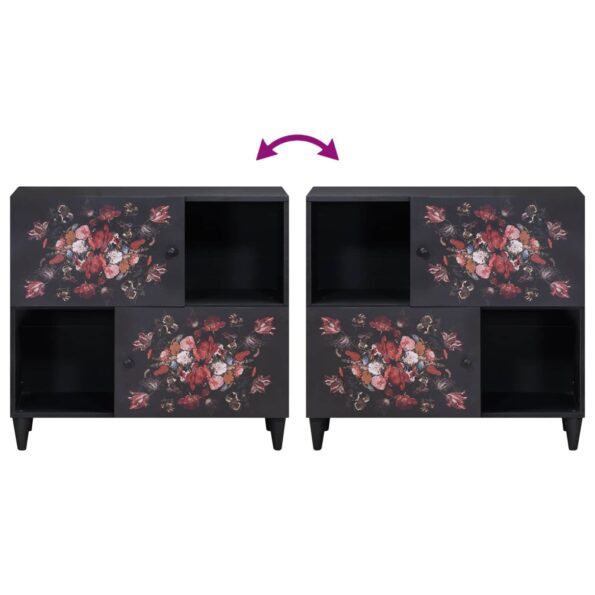 vidaXL Úložné skrine Viacfarebný 80 x 33,5 x 75 cm Masívne mango drevo – Obrázok 10