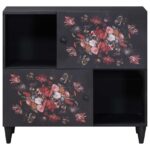 vidaXL Úložné skrine Viacfarebný 80 x 33,5 x 75 cm Masívne mango drevo – Obrázok 3