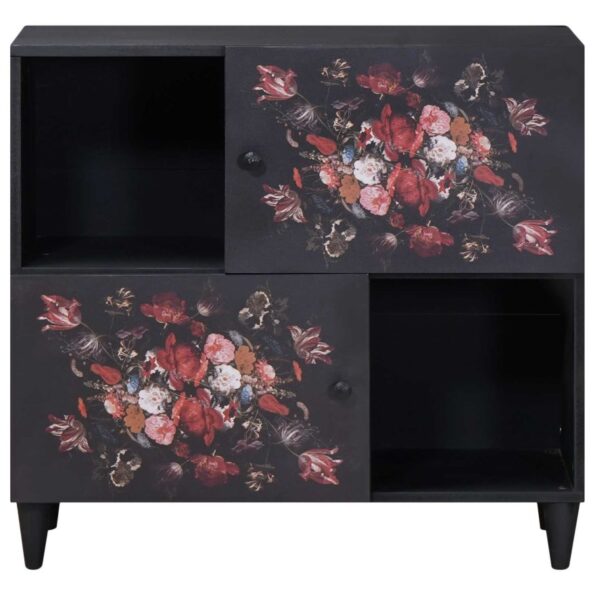 vidaXL Úložné skrine Viacfarebný 80 x 33,5 x 75 cm Masívne mango drevo – Obrázok 3