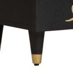 vidaXL Servírovacia skriňa Čierna 60 x 33 x 75 cm Masívne mango drevo – Obrázok 8