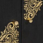 vidaXL Servírovacia skriňa Čierna 60 x 33 x 75 cm Masívne mango drevo – Obrázok 7