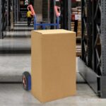 vidaXL Ručný vozík Modrá a červená 57 x 46 x 113 cm Oceľ