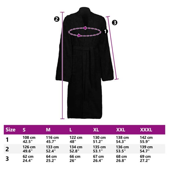 vidaXL Župan xl Bavlna – Obrázok 7