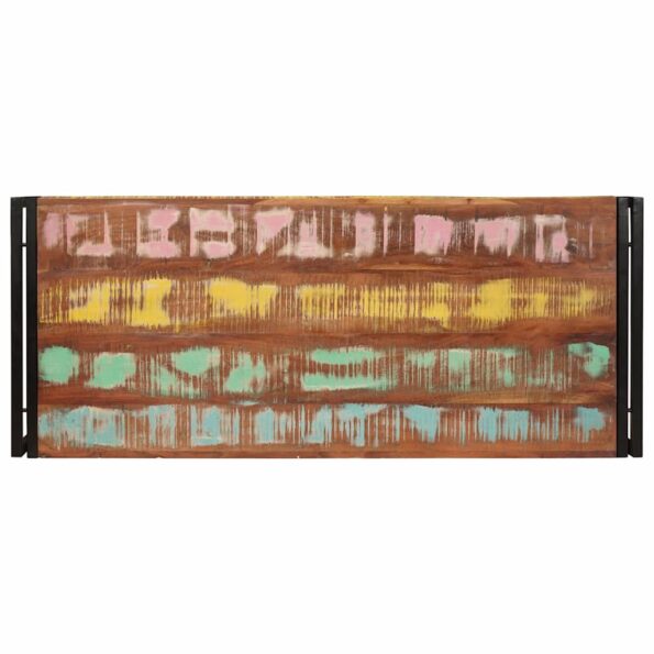 vidaXL Kúpeľňová polica 120 x 50 x 23 cm Masívne mango drevo, železo – Obrázok 7