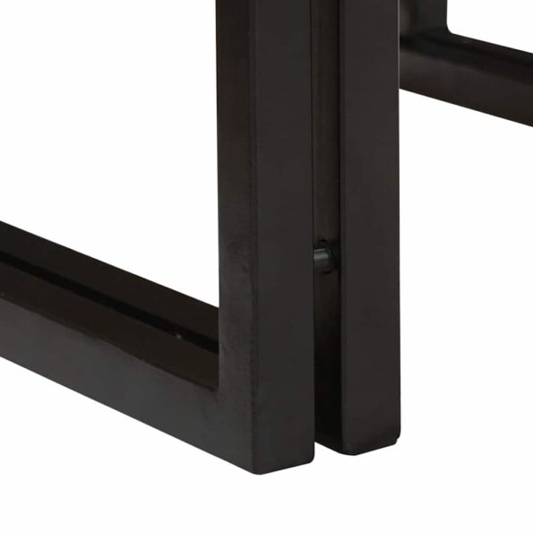 vidaXL Kúpeľňová polica 120 x 50 x 23 cm Masívne mango drevo, železo – Obrázok 9