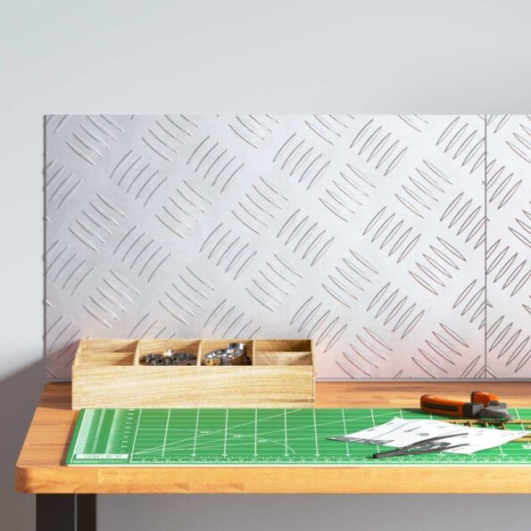 vidaXL Šachovnicové dosky 2 pcs Strieborná 50 x 30 cm Hliník – Obrázok 3