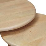 vidaXL Zásuvné stoly 2 pcs Čierna Masívne mango drevo – Obrázok 8