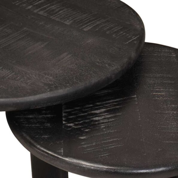 vidaXL Zásuvné stoly 2 pcs Biela Masívne mango drevo – Obrázok 7