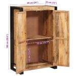 vidaXL Vysoká skrinka so dverami – Obrázok 11