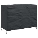 vidaXL Kryt na vonkajší nábytok Čierna 130 x 80 x 70 cm 420D – Obrázok 5
