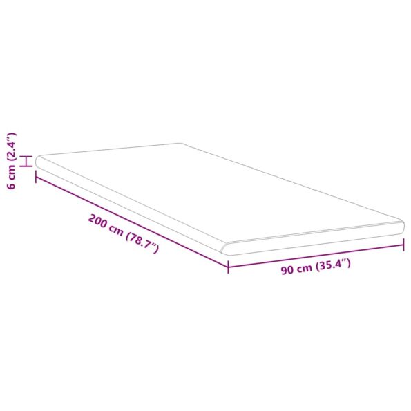 vidaXL Matracová podložka Biela a zelená 90 x 200 cm Jacquardová látka – Obrázok 11