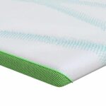 vidaXL Matracová podložka Biela a zelená 90 x 200 cm Jacquardová látka – Obrázok 2