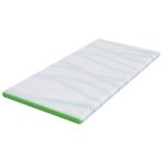 vidaXL Matracová podložka Biela a zelená 90 x 200 cm Jacquardová látka – Obrázok 4