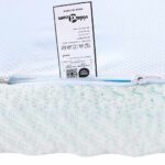 vidaXL Matracová podložka Biela a zelená 90 x 200 cm Jacquardová látka – Obrázok 8