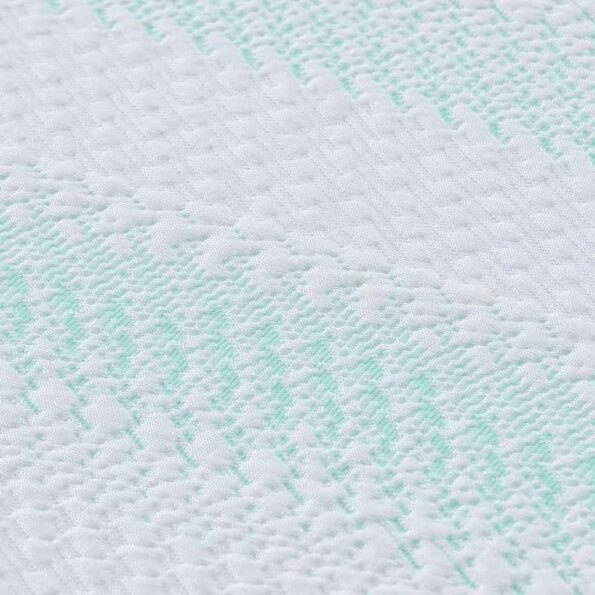 vidaXL Podložky na matrac Biela a zelená 160 x 200 cm – Obrázok 10