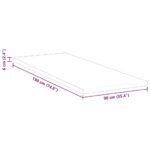 vidaXL Matracová podložka Biela 90 x 190 cm Jacquardová látka – Obrázok 11