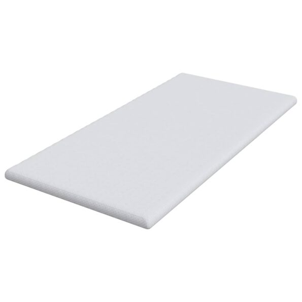 vidaXL Matracová podložka Biela 90 x 190 cm Jacquardová látka – Obrázok 4