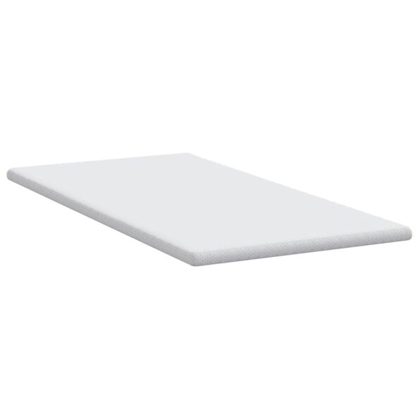 vidaXL Matracová podložka Biela 90 x 190 cm Jacquardová látka – Obrázok 5
