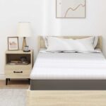 vidaXL Matracová podložka Biela 90 x 190 cm Jacquardová látka – Obrázok 7