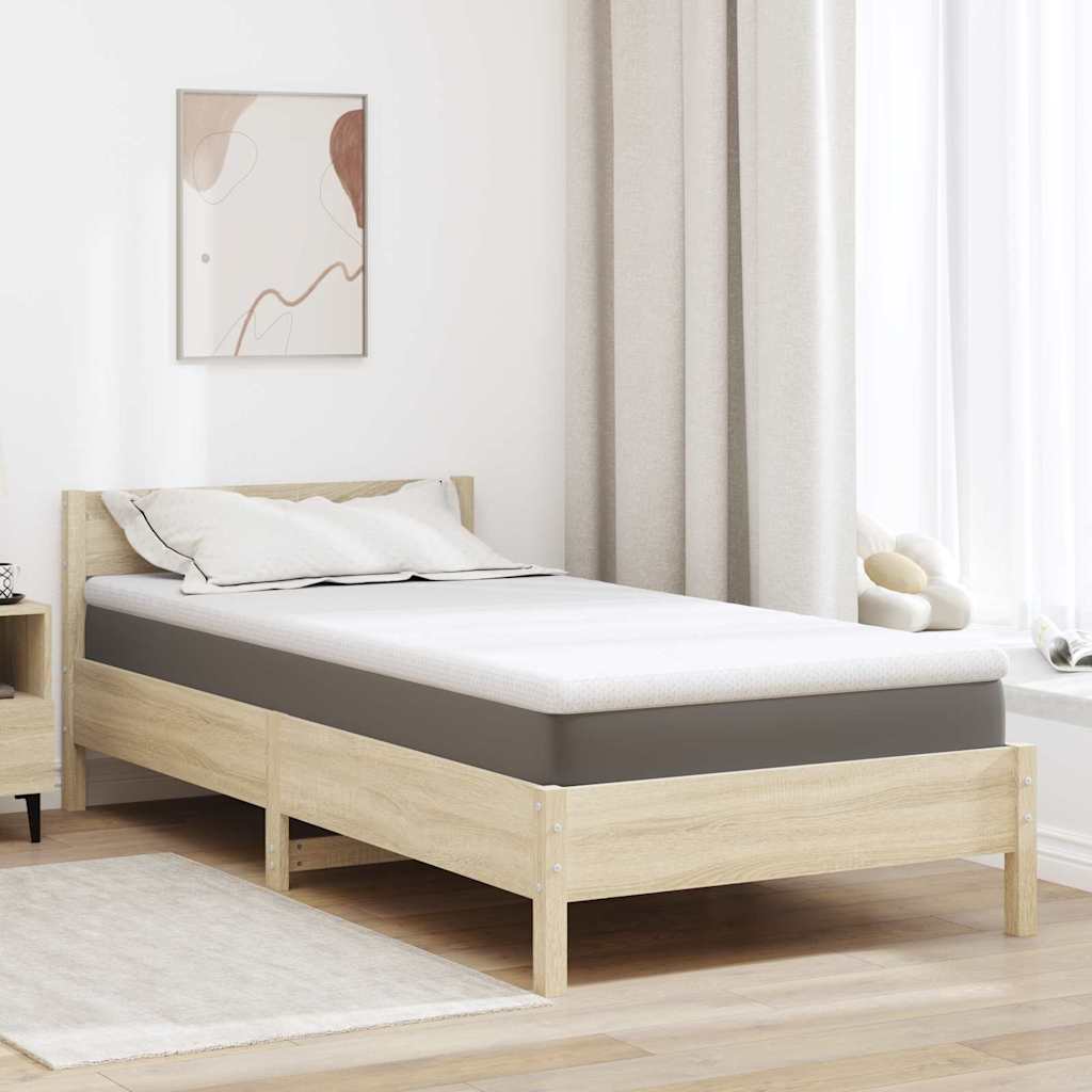 4106179_1.jpg vidaXL Matracová podložka Biela 90 x 200 cm Jacquardová látka – Obrázok 1