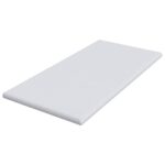 vidaXL Matracová podložka Biela 90 x 200 cm Jacquardová látka – Obrázok 4