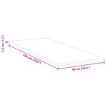 vidaXL Podložky na matrac Biela 90 x 190 cm – Obrázok 11