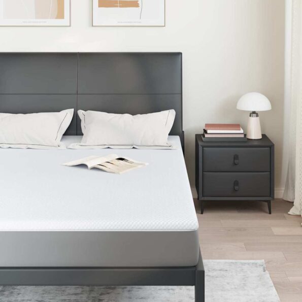 vidaXL Podložky na matrac Biela 140 x 190 cm – Obrázok 3