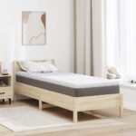 vidaXL Matracová podložka Biela 70 x 200 cm Jacquardová látka