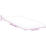 vidaXL Matracová podložka Biela 70 x 200 cm Jacquardová látka – Obrázok 11