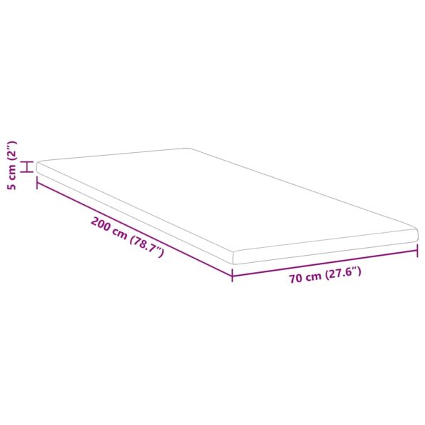 vidaXL Matracová podložka Biela 70 x 200 cm Jacquardová látka – Obrázok 11