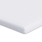vidaXL Matracová podložka Biela 70 x 200 cm Jacquardová látka – Obrázok 2