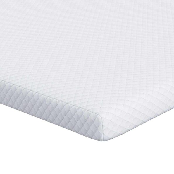 vidaXL Matracová podložka Biela 70 x 200 cm Jacquardová látka – Obrázok 2