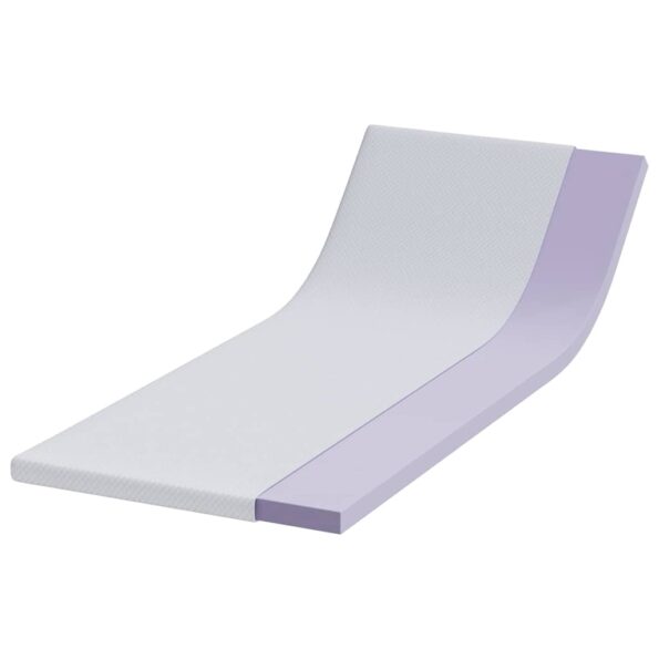 vidaXL Matracová podložka Biela 70 x 200 cm Jacquardová látka – Obrázok 3