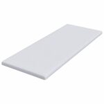 vidaXL Matracová podložka Biela 70 x 200 cm Jacquardová látka – Obrázok 4