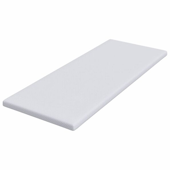 vidaXL Matracová podložka Biela 70 x 200 cm Jacquardová látka – Obrázok 4