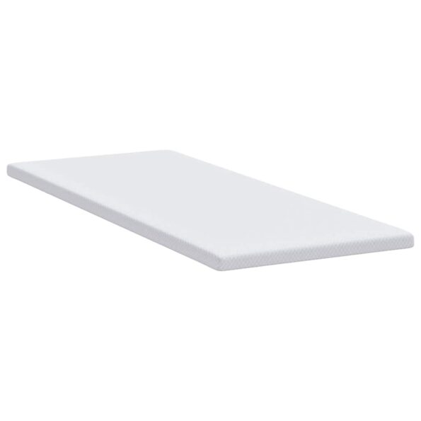 vidaXL Matracová podložka Biela 70 x 200 cm Jacquardová látka – Obrázok 5