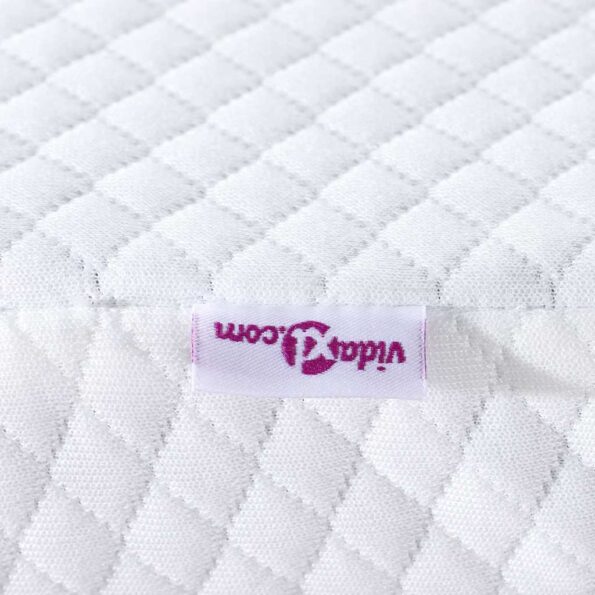vidaXL Matracová podložka Biela 70 x 200 cm Jacquardová látka – Obrázok 8