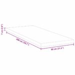 vidaXL Podložky na matrac Biela 80 x 200 cm – Obrázok 11