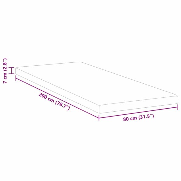 vidaXL Podložky na matrac Biela 80 x 200 cm – Obrázok 11