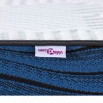 vidaXL Podložky na matrac Biela a modrá 200 x 200 cm – Obrázok 9