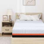 vidaXL Matrace Biela, šedá 90 x 200 cm – Obrázok 7