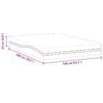 vidaXL Matrace Biela, šedá 140 x 200 cm – Obrázok 12