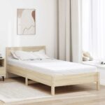 vidaXL Matrac Biela 120 x 200 cm žakárová tkanina