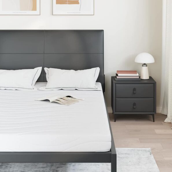 vidaXL Matrace Biela 140 x 190 cm 100% polyesterová tkanina – Obrázok 3