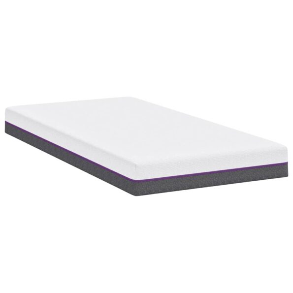 vidaXL Matrac Biela a šedá 90 x 190 cm žakárová tkanina – Obrázok 5
