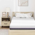 vidaXL Matrac Biela a šedá 90 x 190 cm žakárová tkanina – Obrázok 7