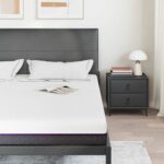 vidaXL Matrac Biela a šedá 200 x 200 cm žakárová tkanina – Obrázok 3